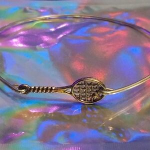 925 Sterling Silver Tennis Racket Bracelet